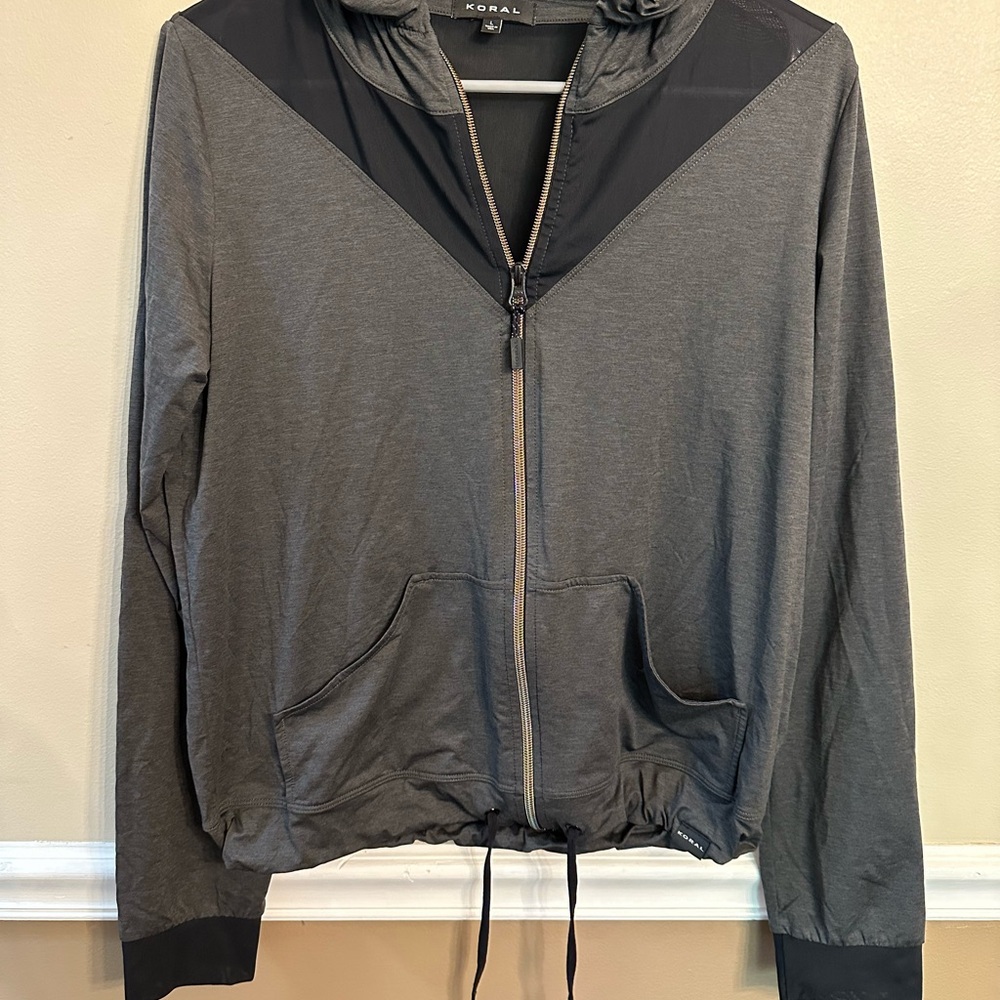 Koral Pace Gray Zip-Up Hoodie